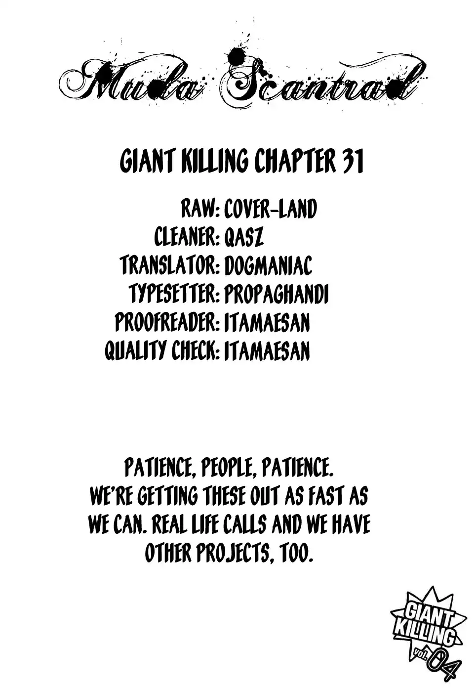 Giant Killing Chapter 31 1